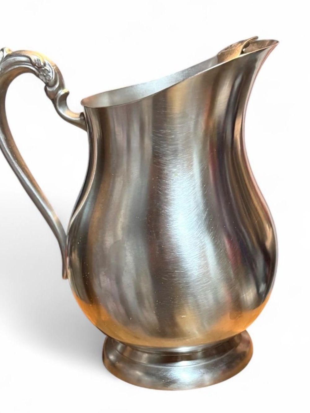 Vintage F.B. Rogers Provincetown Pewterlite water pitcher.